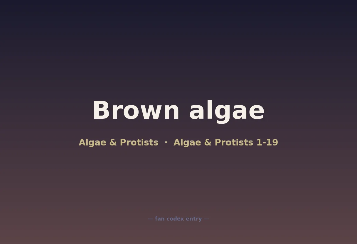 Brown algae