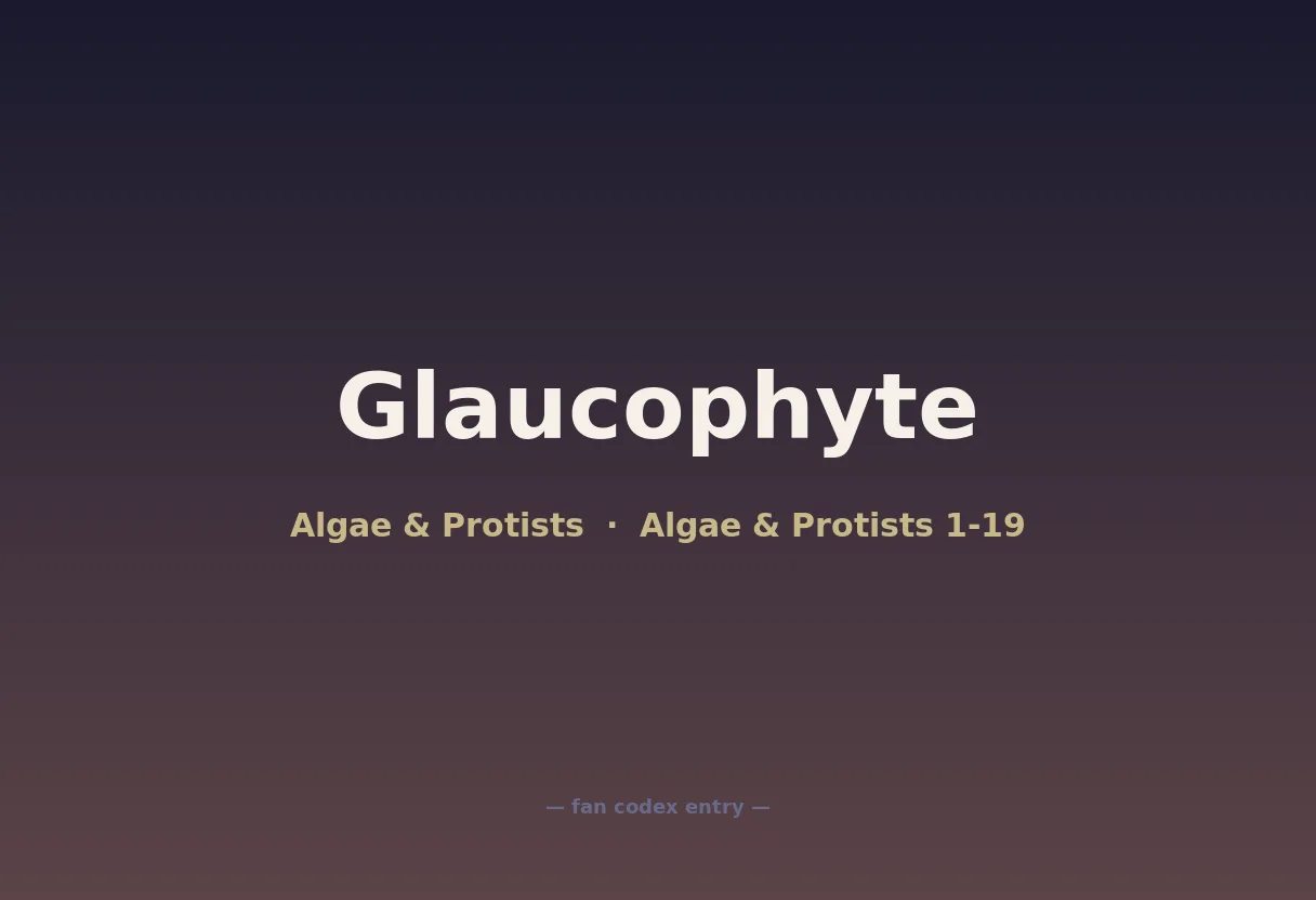 Glaucophyte