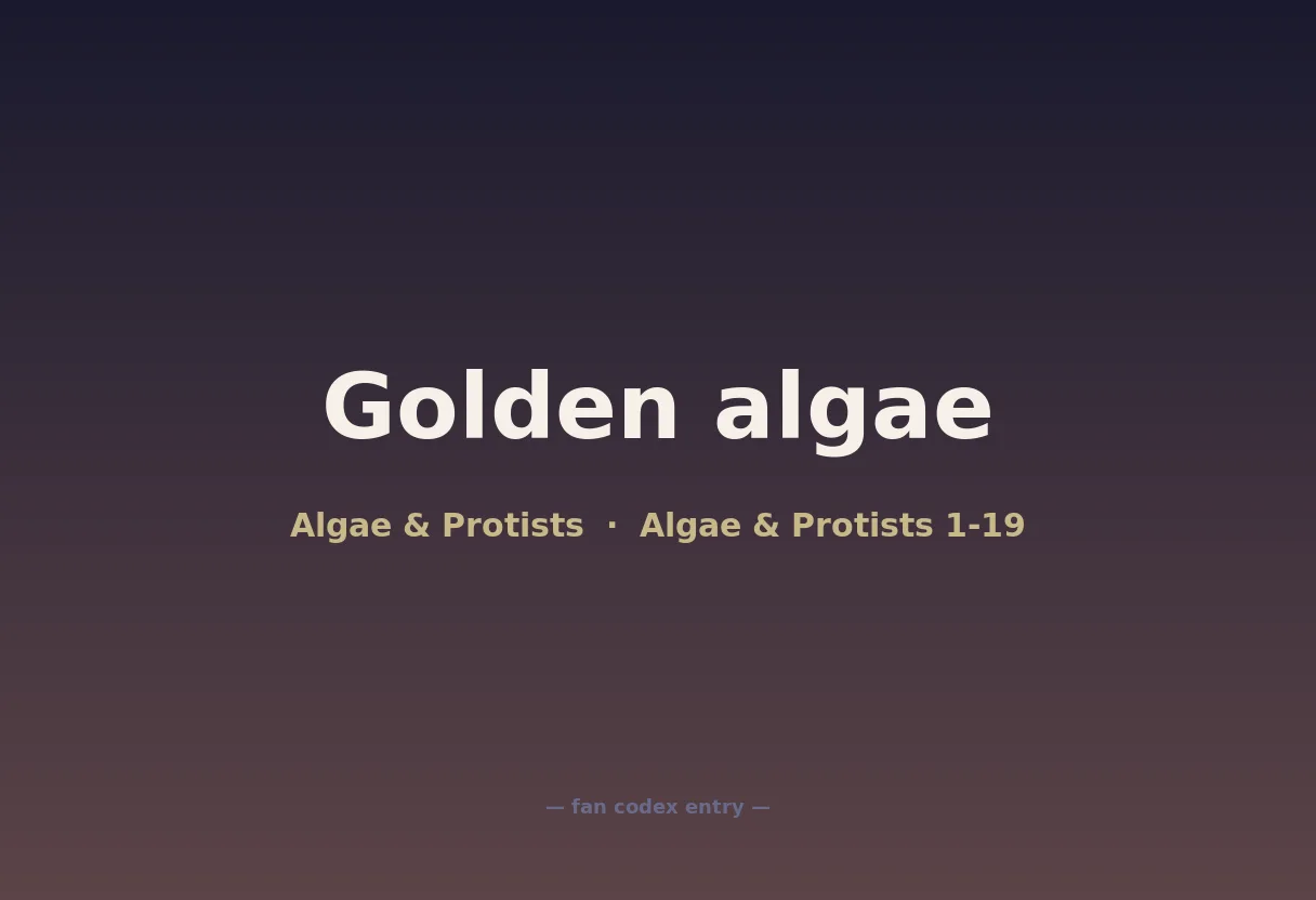 Golden algae